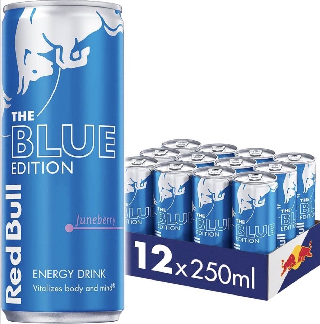 Redbull Blue Edition (Juneberry) Boisson gazeuse, Boisson Énergisante 12x250ml