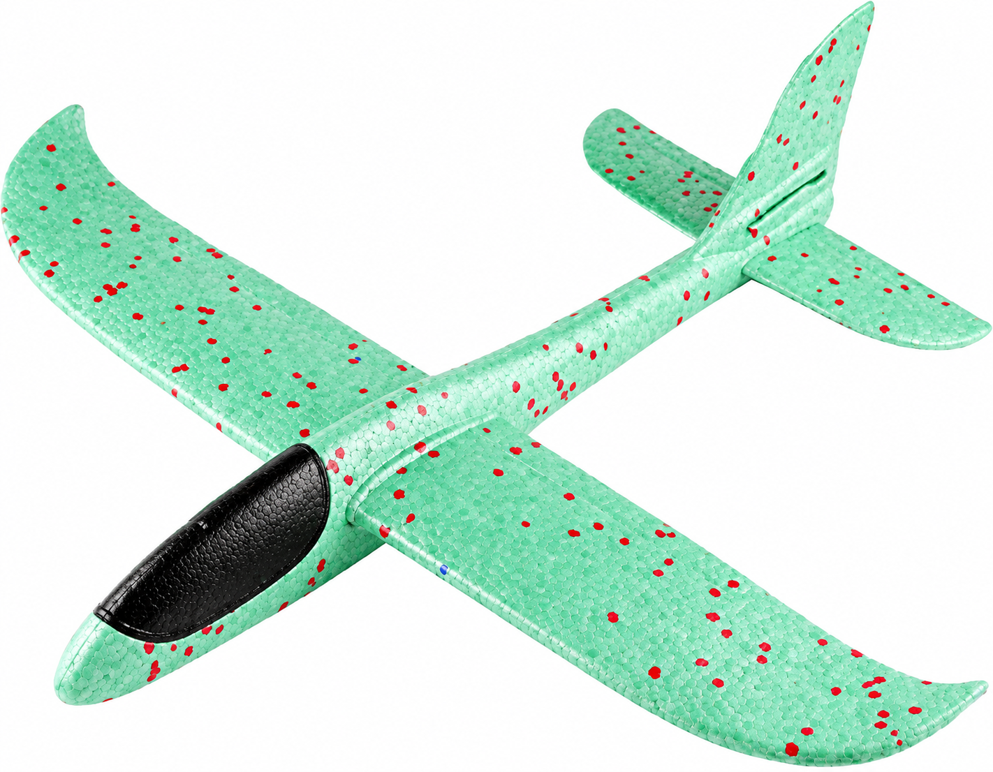 Foam Glider Airplane Toy for Kids - Lightweight and Fun Flying Plane - Easy to Launch Outdoor Play (Green) 3 Pack