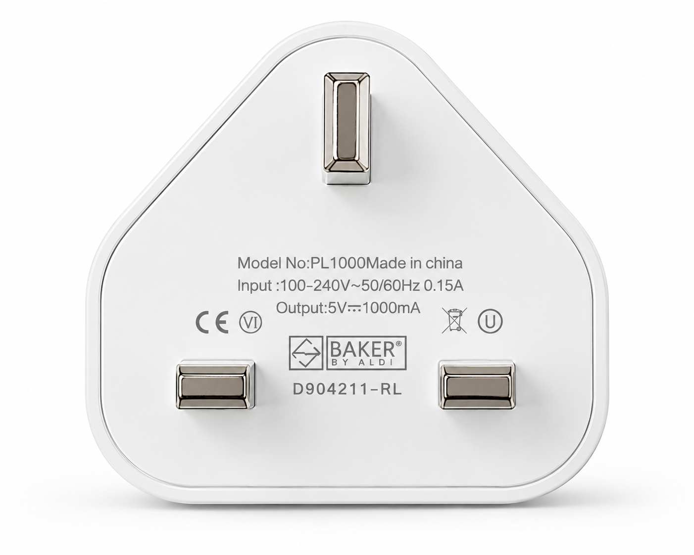 USB Adapter (UK) and USB to Lightning Cable Bundle