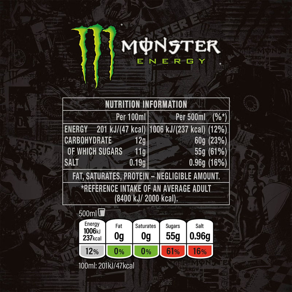 Monster Energy (original) 500 ml (12pk)