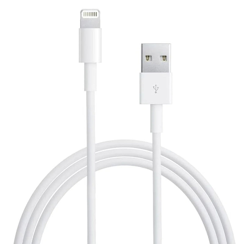 Apple Compatible Lightning Charger Cable, 1M, White, USB to Lightning.