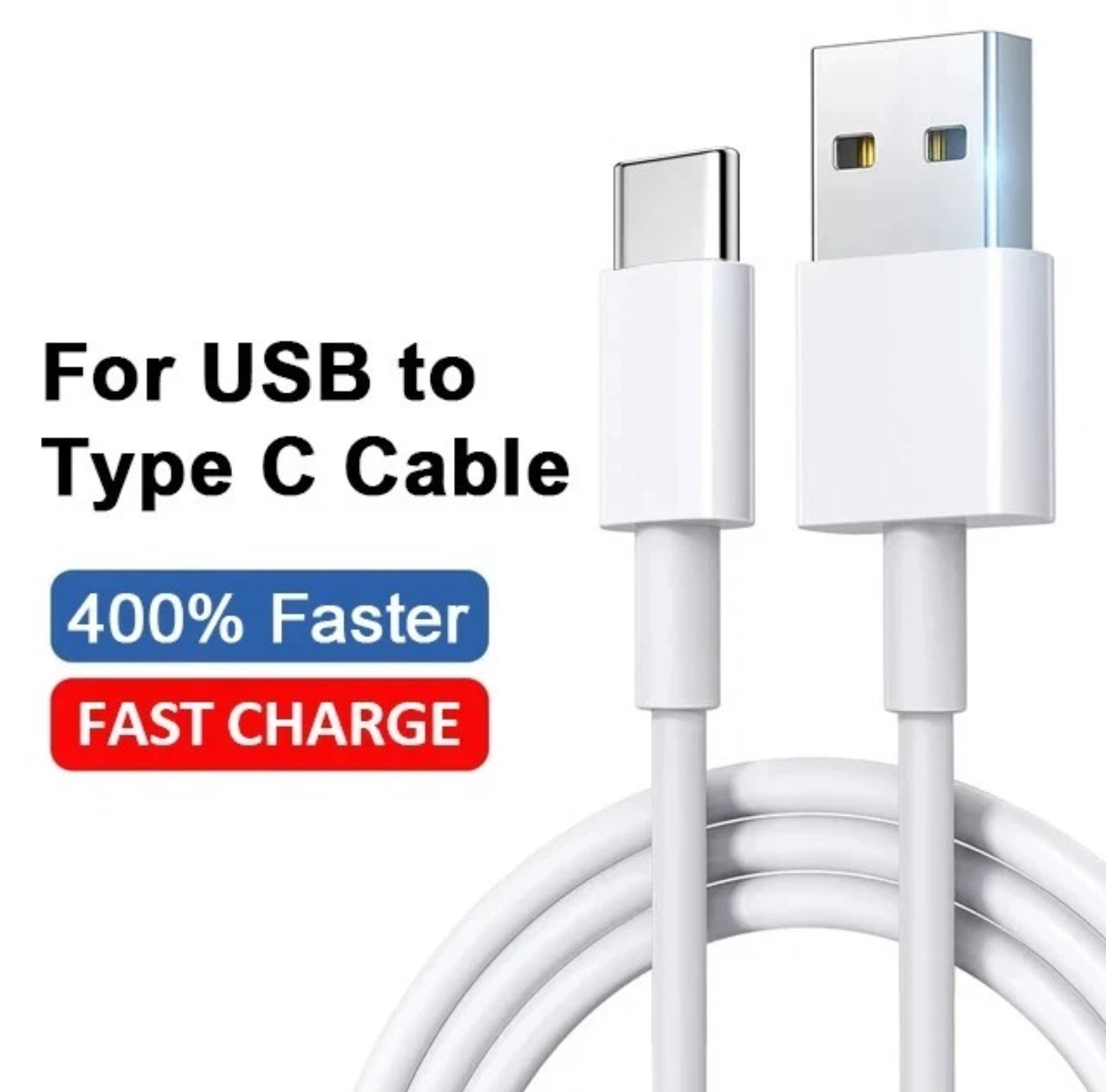 USB-C Charging/Data cable (white)